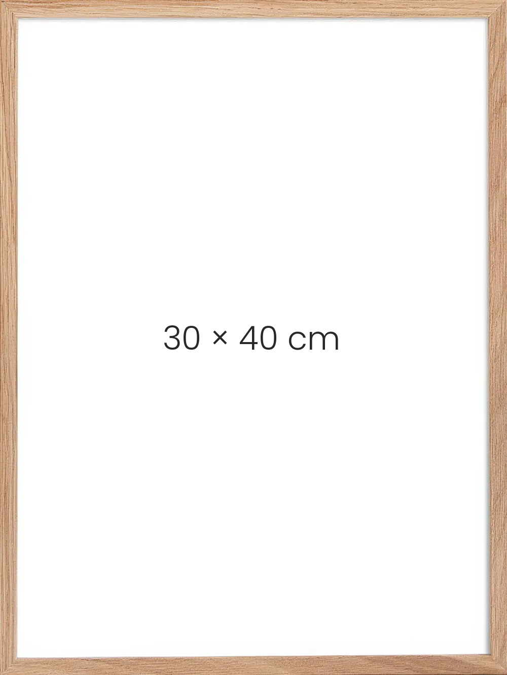 Ek natur 30 × 40 cm, sedd framifrån