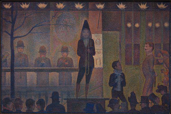 Cirkus i skymning av Georges Seurat